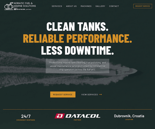 Adriatic Fuel and Marine Solutions – naslovna sekcija